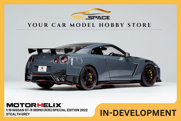 [MOTORHELIX] 1:18 Nissan GT-R Nismo (R35) Special Edition 2022 Stealth Grey