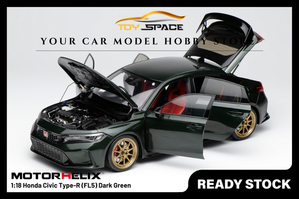 [MOTORHELIX] 1:18 Honda Civic Type-R (FL5) Dark Green