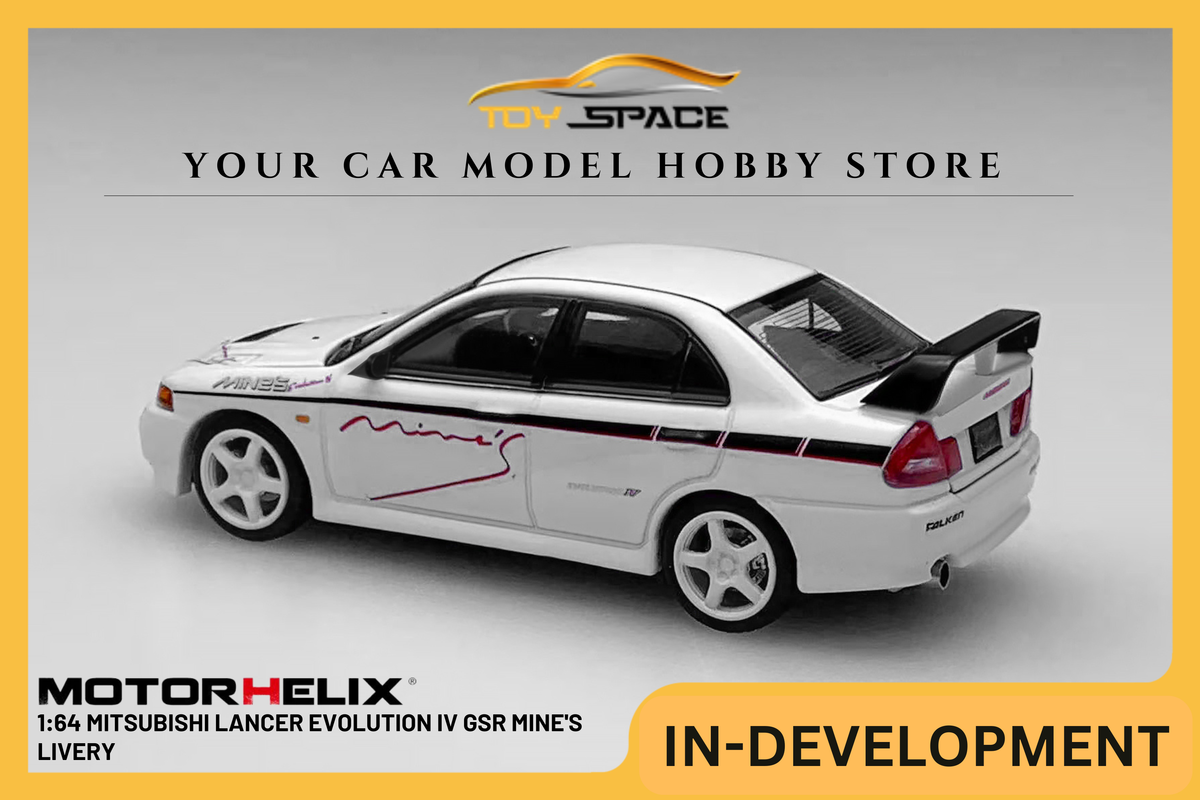 [MOTORHELIX] 1:64 Mitsubishi Lancer Evolution IV GSR Mine's Livery