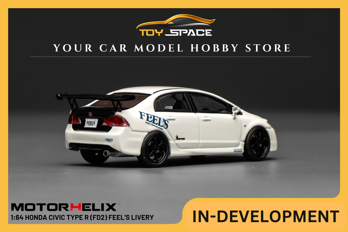 [MOTORHELIX] 1:64 Honda Civic Type R (FD2) Feel's Livery - Toy Space Diecast Online Store Singapore