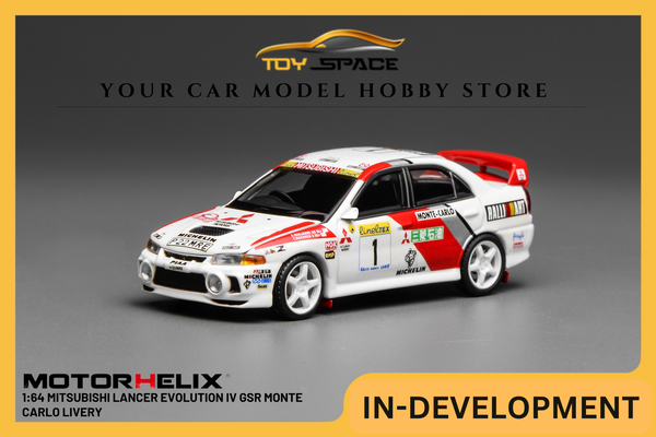 [MOTORHELIX] 1:64 Mitsubishi Lancer Evolution IV GSR Monte Carlo Livery