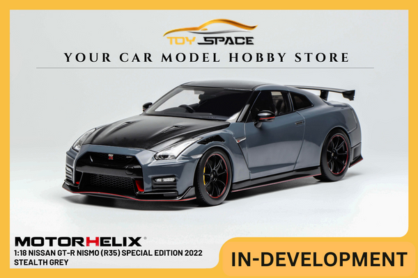 [MOTORHELIX] 1:18 Nissan GT-R Nismo (R35) Special Edition 2022 Stealth Grey