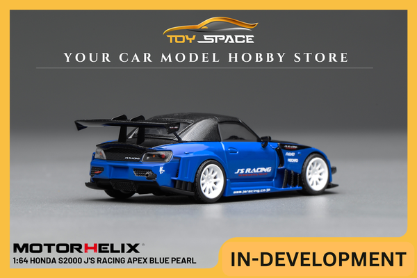 [MOTORHELIX] 1:64 Honda S2000 J'S Racing Apex Blue Pearl