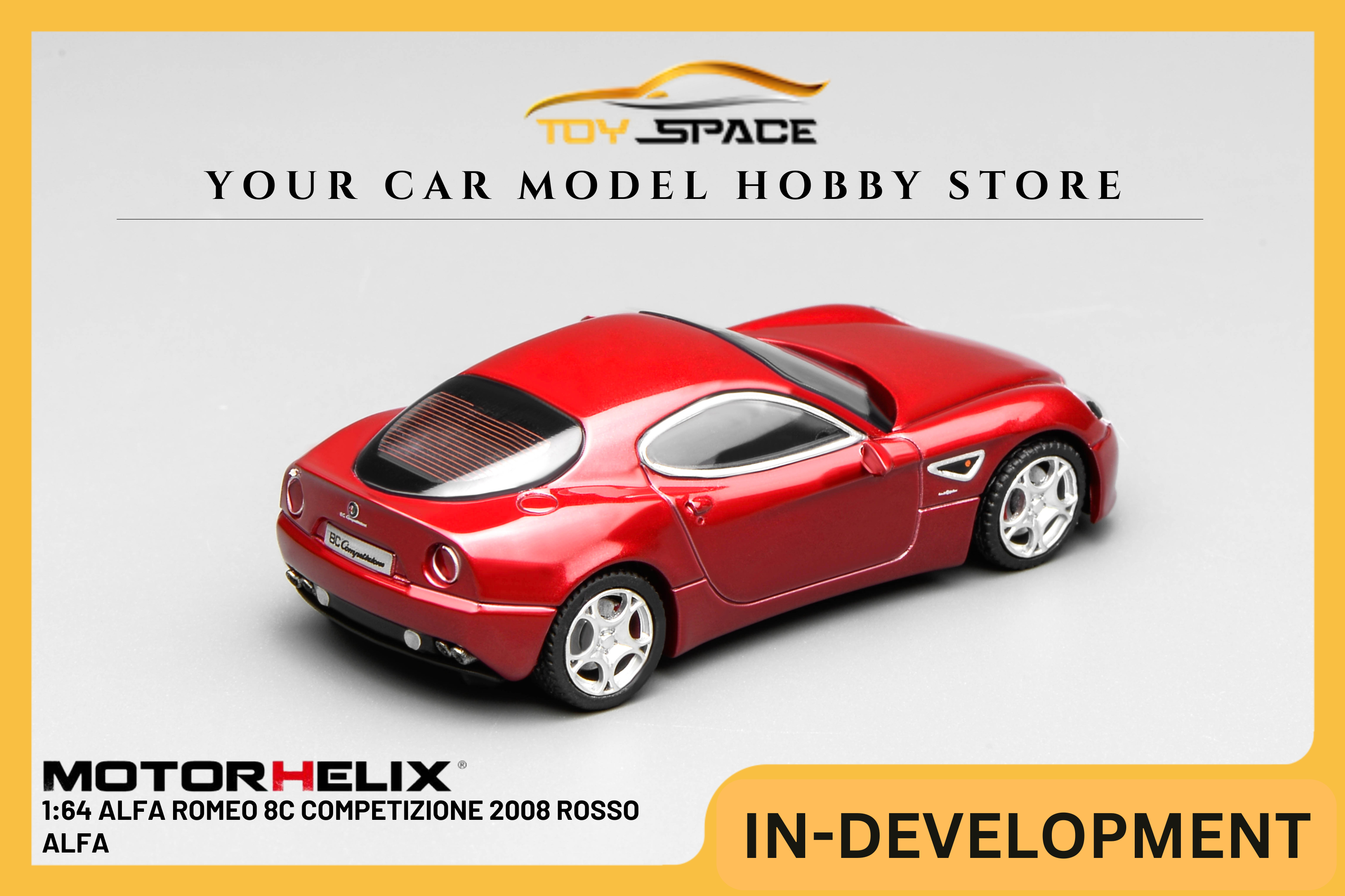 [MOTORHELIX] 1:64 Alfa Romeo 8C Competizione 2008 Rosso Alfa