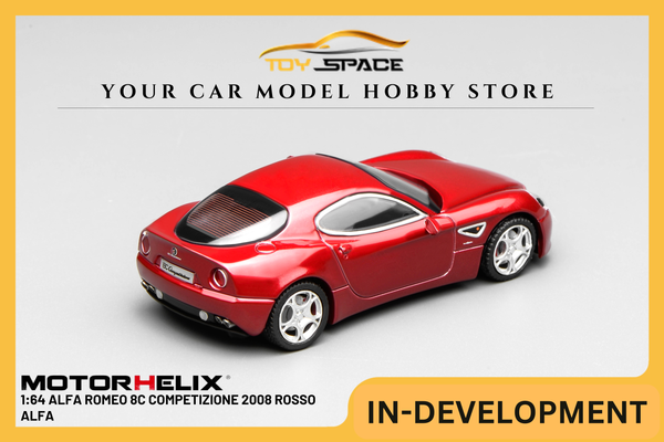[MOTORHELIX] 1:64 Alfa Romeo 8C Competizione 2008 Rosso Alfa