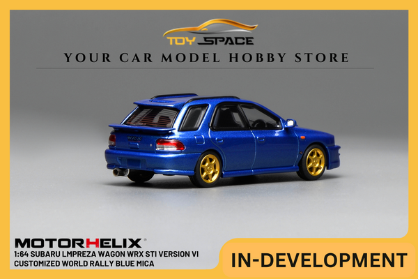 [MOTORHELIX] 1:64 Subaru lmpreza Wagon WRX STi Version VI Customized World Rally Blue Mica