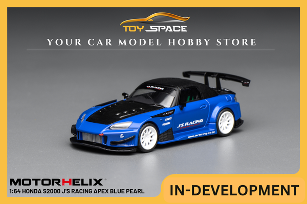 [MOTORHELIX] 1:64 Honda S2000 J'S Racing Apex Blue Pearl
