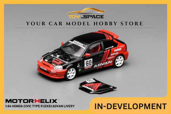[MOTORHELIX] 1:64 Honda Civic Type R (EK9) Advan Livery