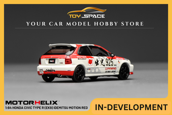 [MOTORHELIX] 1:64 Honda Civic Type R (EK9) Idemitsu Motion Red