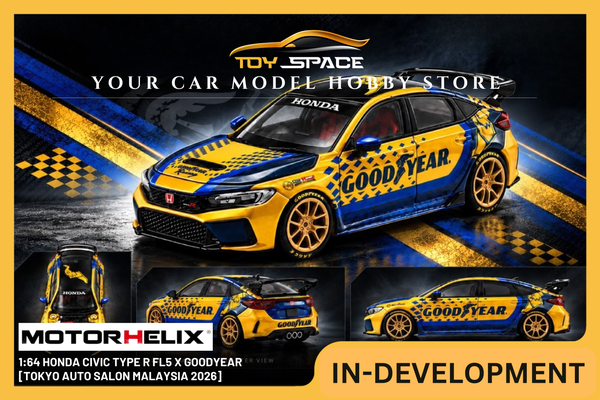 [MOTORHELIX] 1:64 Honda Civic Type R FL5 x Goodyear [Tokyo Auto Salon Malaysia 2026]