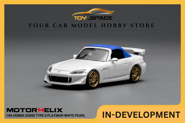 [MOTORHELIX] 1:64 Honda S2000 Type S Platinum White Pearl