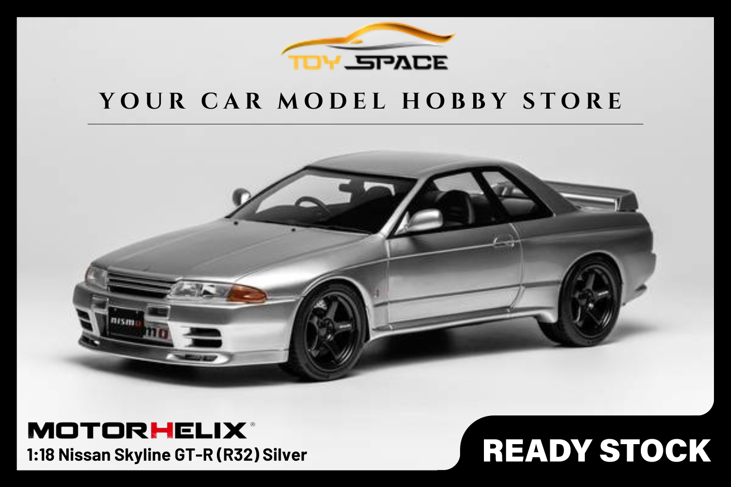 [MOTORHELIX] 1:18 Nissan Skyline GT-R (R32) Silver