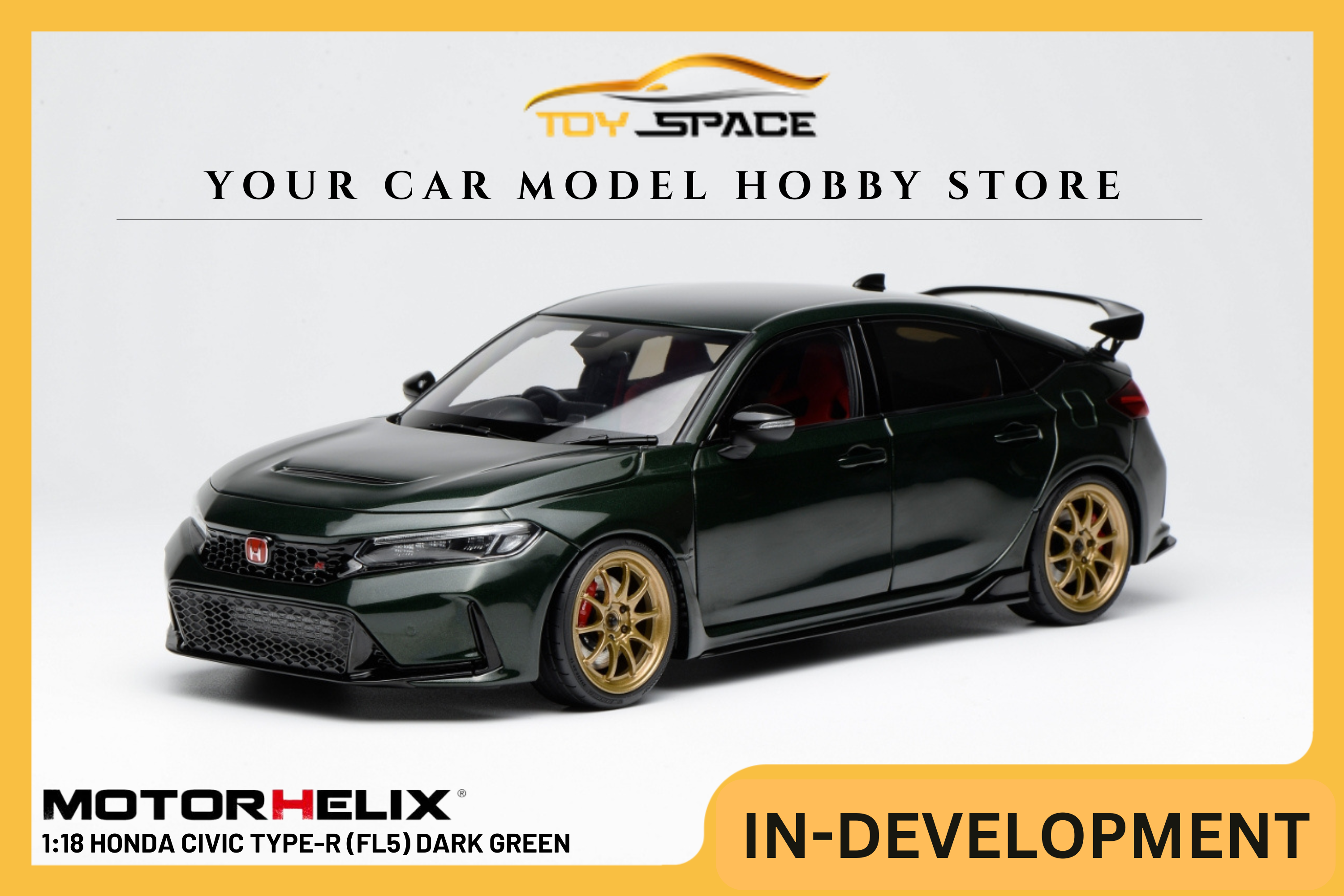 [MOTORHELIX] 1:18 Honda Civic Type-R (FL5) Dark Green