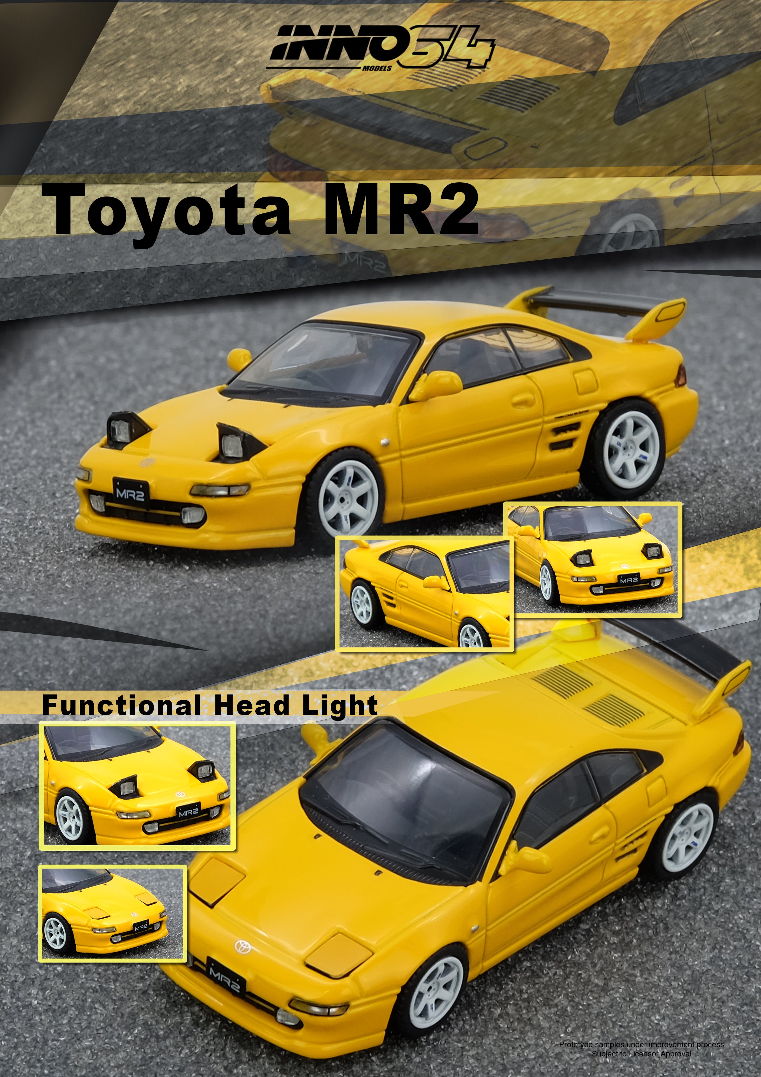 [INNO64] Toyota MR2 (SW20) Yellow