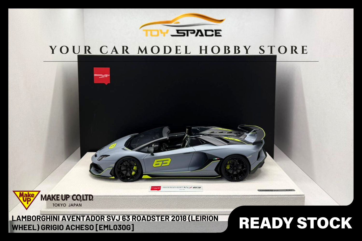 [MAKE UP] 1:18 Lamborghini Aventador SVJ 63 Roadster 2018 (Leirion Wheel) [EML030]