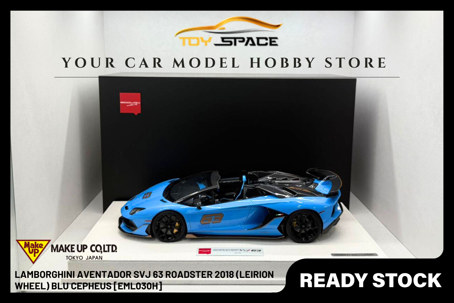 [MAKE UP] 1:18 Lamborghini Aventador SVJ 63 Roadster 2018 (Leirion Wheel) [EML030]