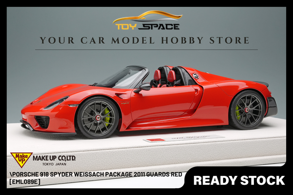 [MAKE UP] 1:18 Porsche 918 Spyder Weissach Package 2011 Guards Red [EML089E]