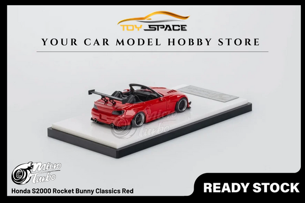 [MICRO TURBO] 1:64 Honda S2000 Rocket Bunny Classics Red