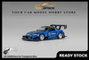 [MICRO TURBO] 1:64 S2000 Race Car Transparent Blue