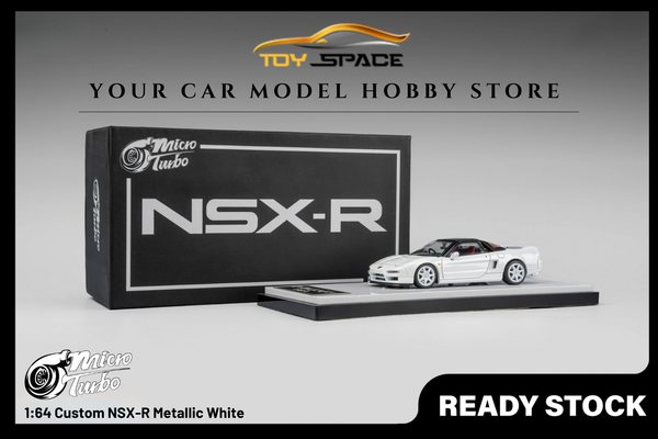 [MICRO TURBO] 1:64 Custom NSX-R Metallic White
