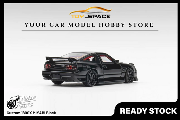 [MICRO TURBO] 1:64 Custom 180SX MIYABI Black