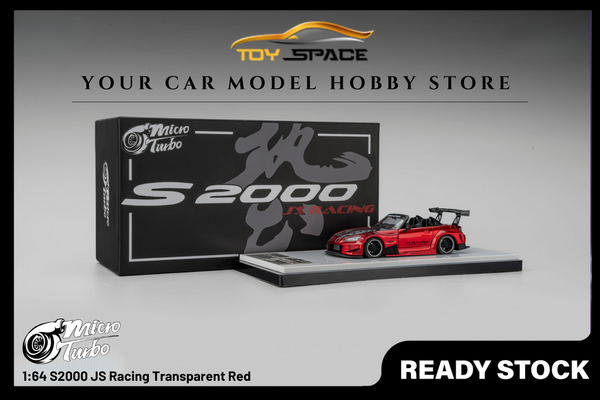 [MICRO TURBO] 1:64 S2000 JS Racing Transparent Red