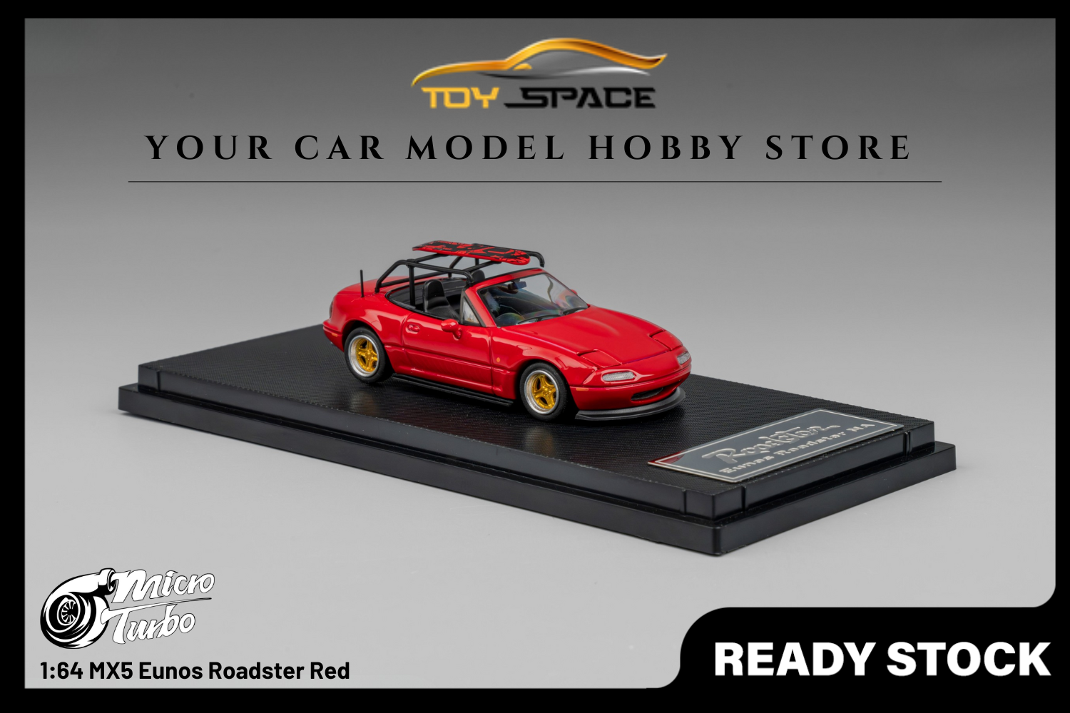 [MICRO TURBO] 1:64 MX5 Eunos Roadster Red