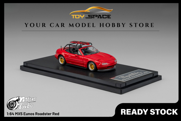 [MICRO TURBO] 1:64 MX5 Eunos Roadster Red