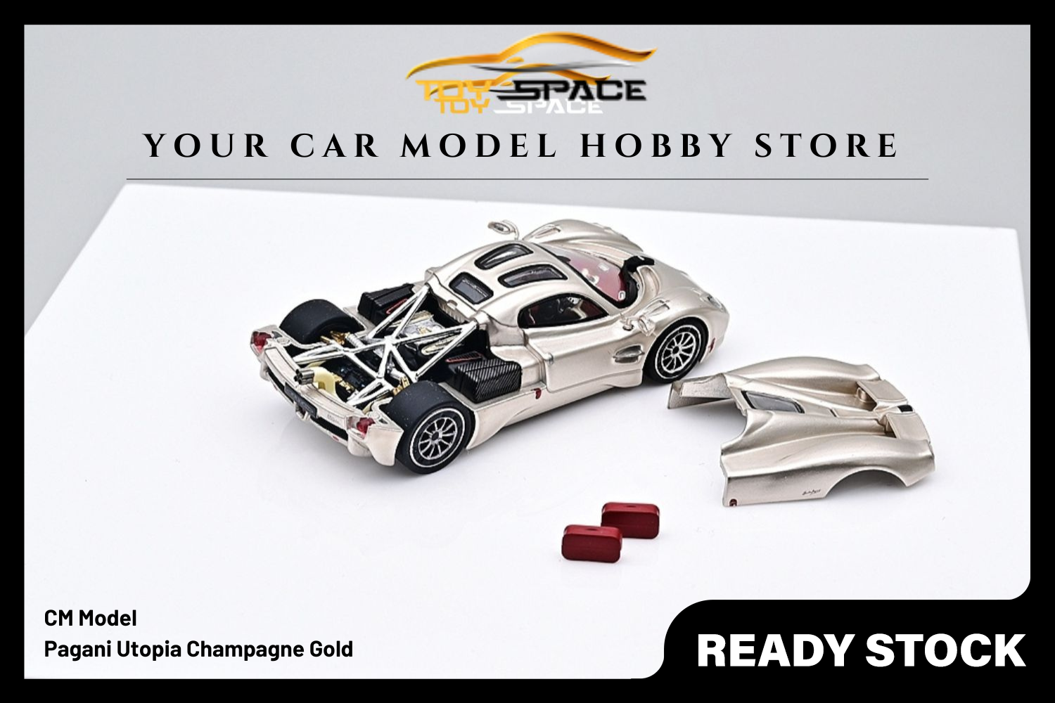 [CM MODEL] 1/64 Pagani Utopia Champagne Gold