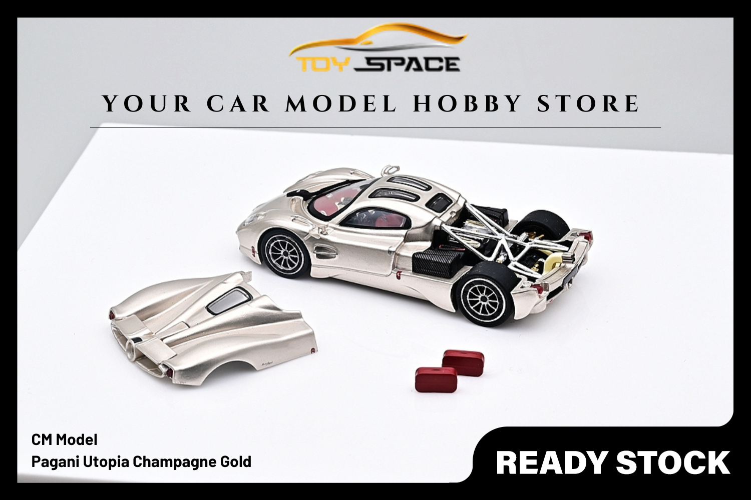 [CM MODEL] 1/64 Pagani Utopia Champagne Gold