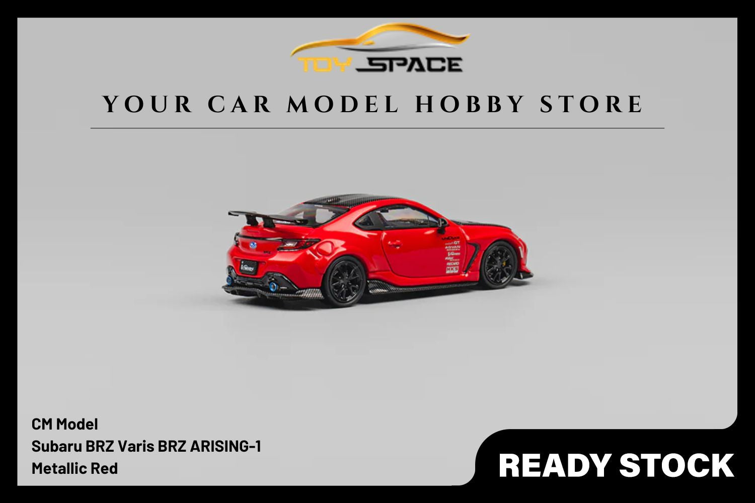 [CM MODEL] 1/64 Subaru BRZ Varis BRZ ARISING-1 Metallic Red