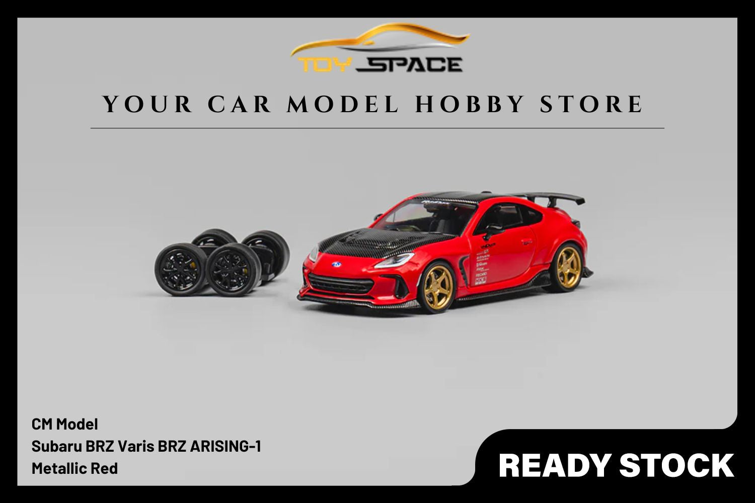 [CM MODEL] 1/64 Subaru BRZ Varis BRZ ARISING-1 Metallic Red