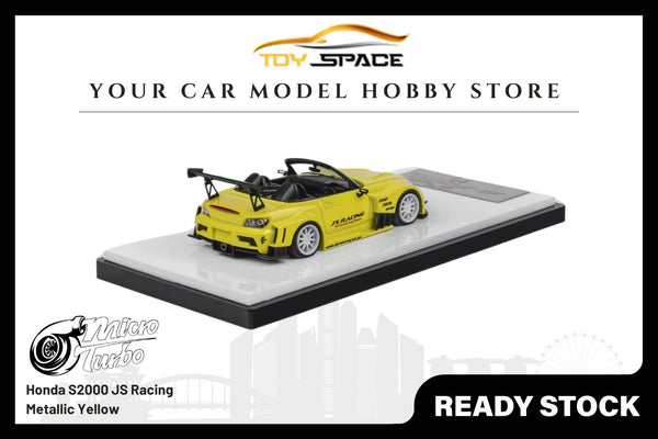 [MICRO TURBO] 1/64 S2000 JS Racing Metallic Yellow