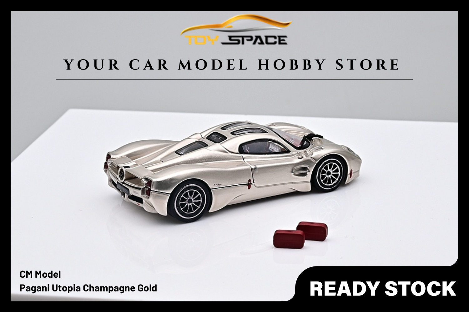 [CM MODEL] 1/64 Pagani Utopia Champagne Gold