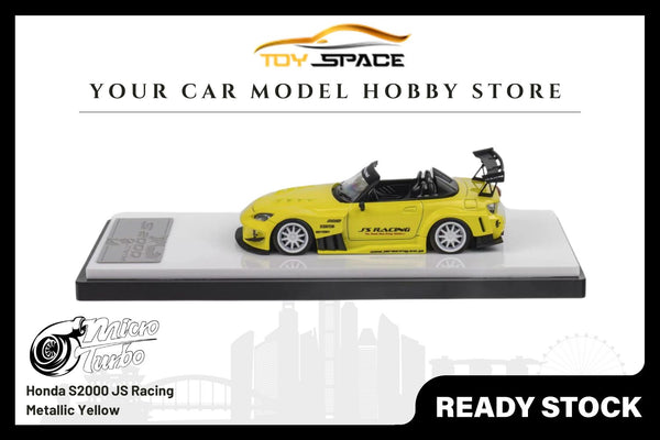 [MICRO TURBO] 1/64 S2000 JS Racing Metallic Yellow