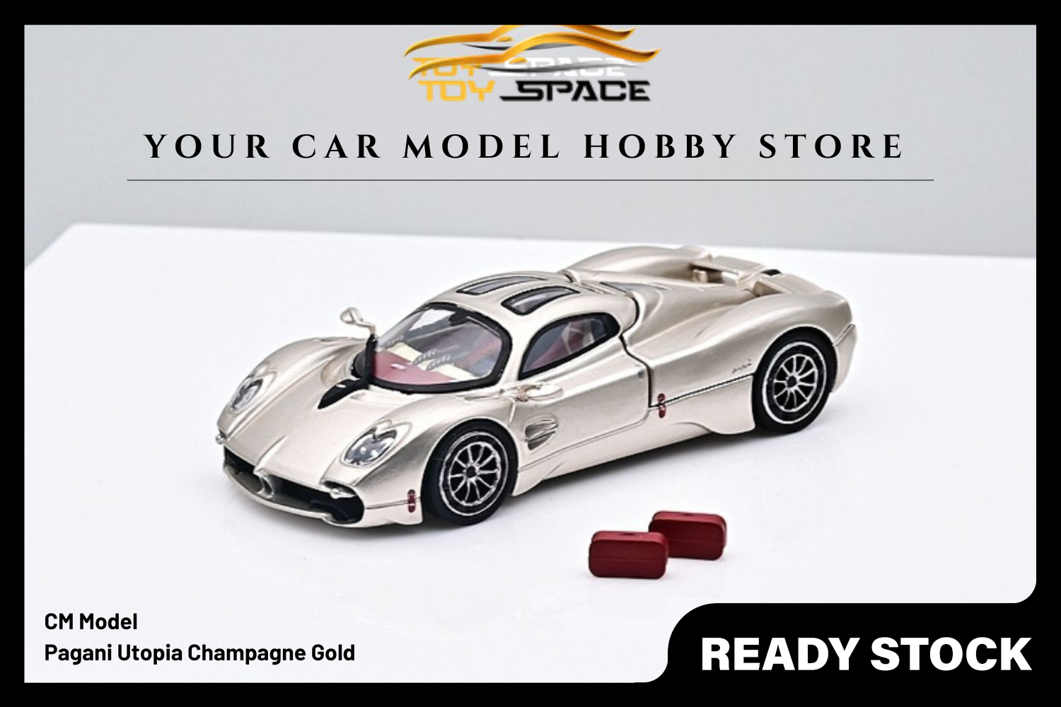 [CM MODEL] 1/64 Pagani Utopia Champagne Gold