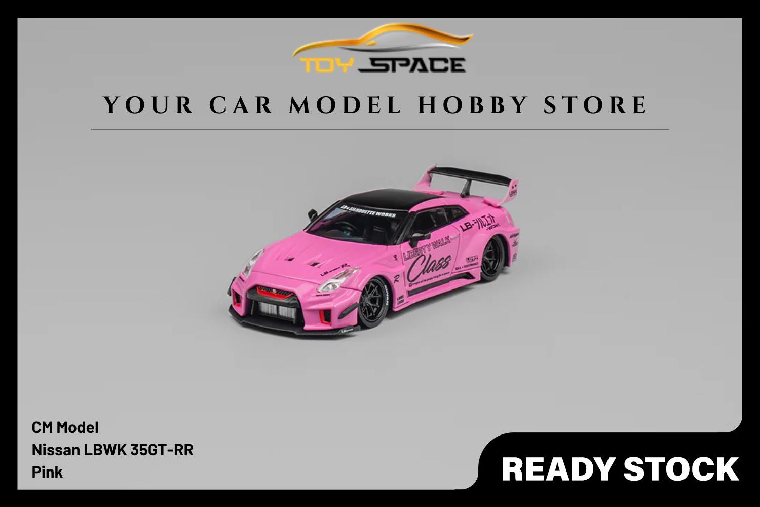 [CM MODEL] 1/64 Nissan LBWK 35GT-RR Pink