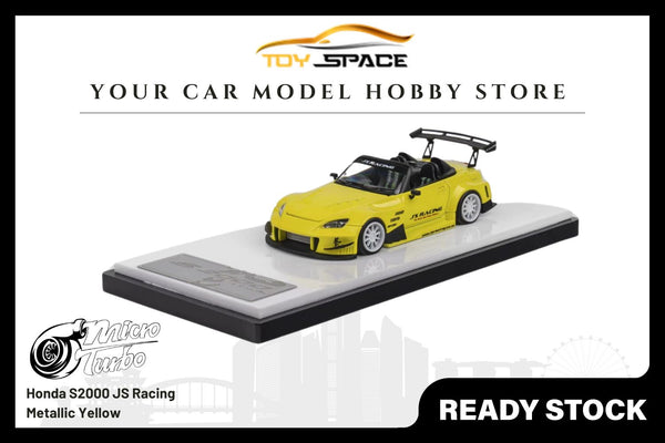 [MICRO TURBO] 1/64 S2000 JS Racing Metallic Yellow