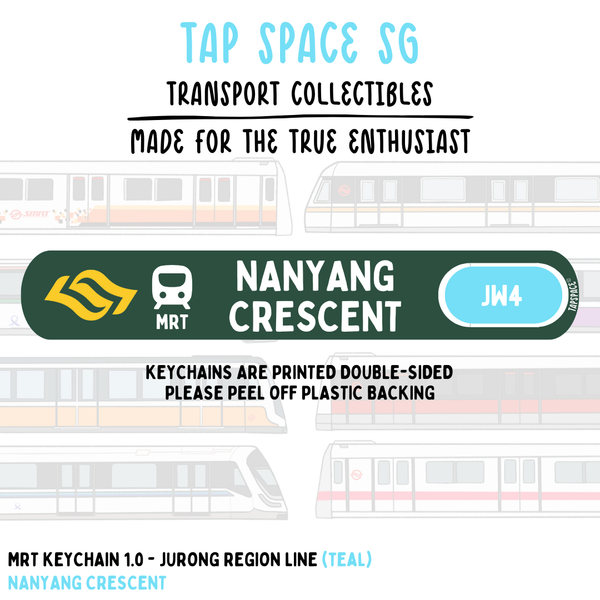 Nanyang Crescent MRT Station Keychain