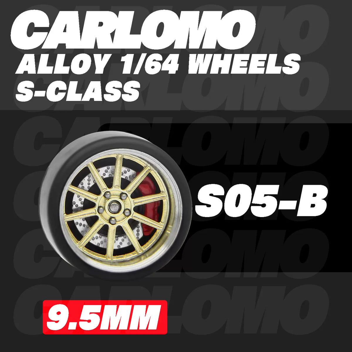 [CARLOMO] 1/64 Alloy Wheels with Brake Calipers - Toy Space Diecast Online Store Singapore