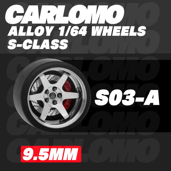 [CARLOMO] 1/64 Alloy Wheels with Brake Calipers