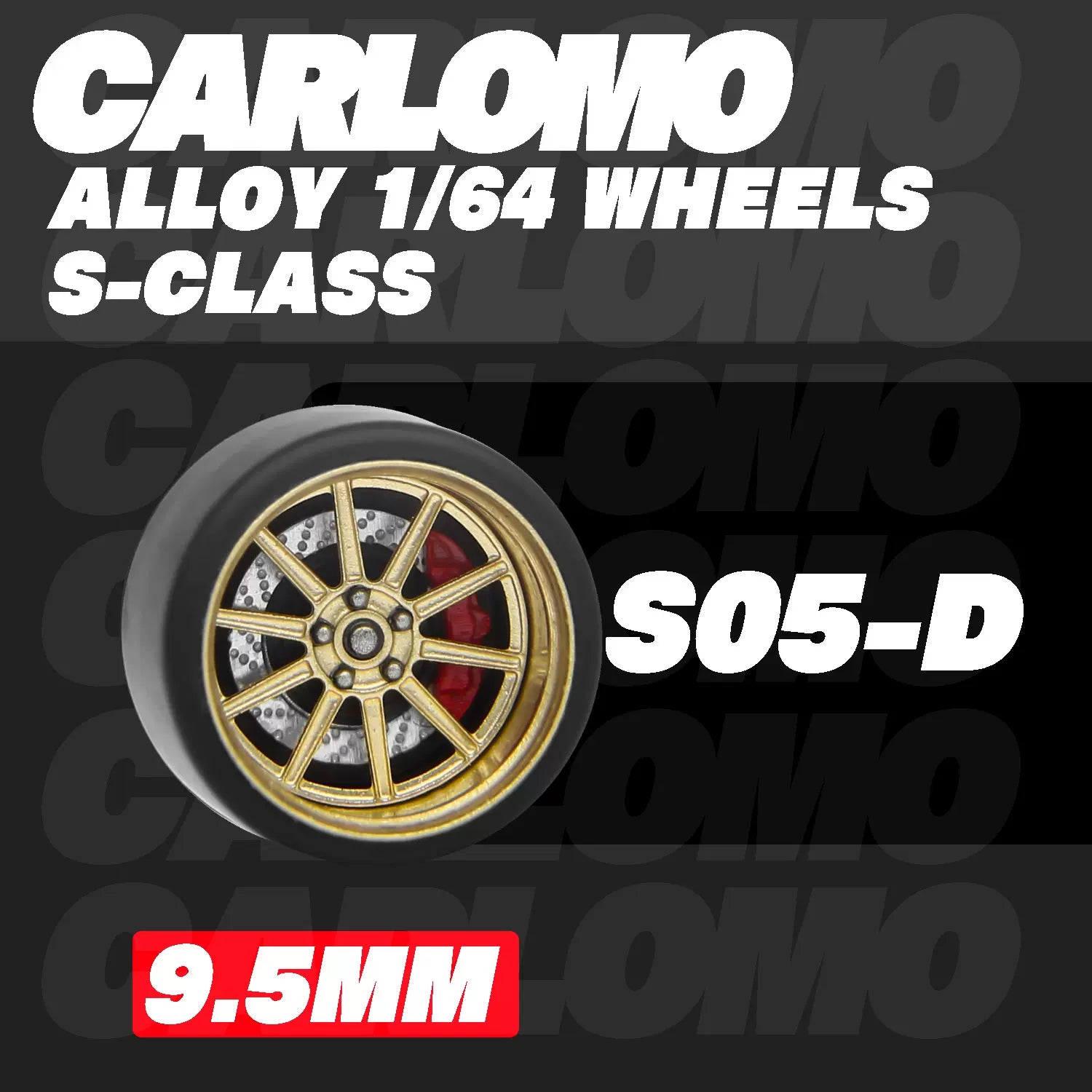 [CARLOMO] 1/64 Alloy Wheels with Brake Calipers