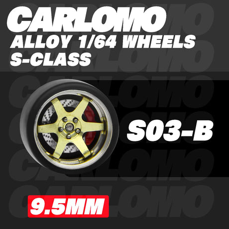 [CARLOMO] 1/64 Alloy Wheels with Brake Calipers - Toy Space Diecast Online Store Singapore