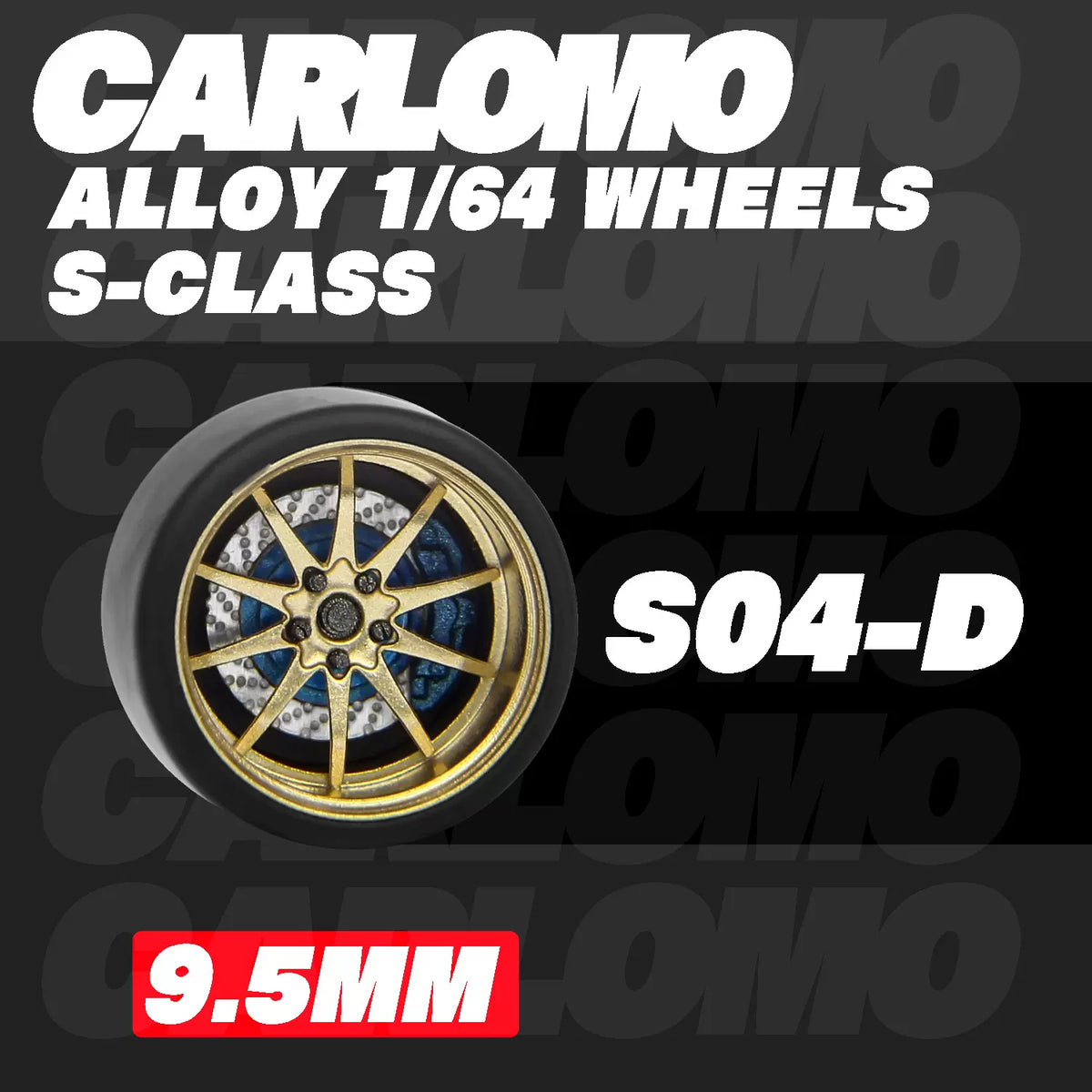 [CARLOMO] 1/64 Alloy Wheels with Brake Calipers - Toy Space Diecast Online Store Singapore