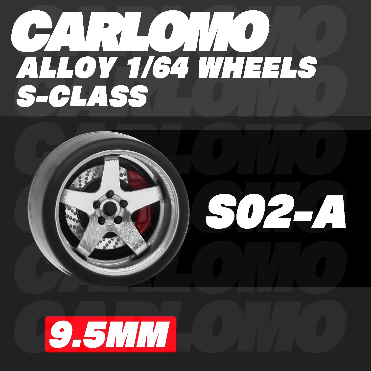 [CARLOMO] 1/64 Alloy Wheels with Brake Calipers