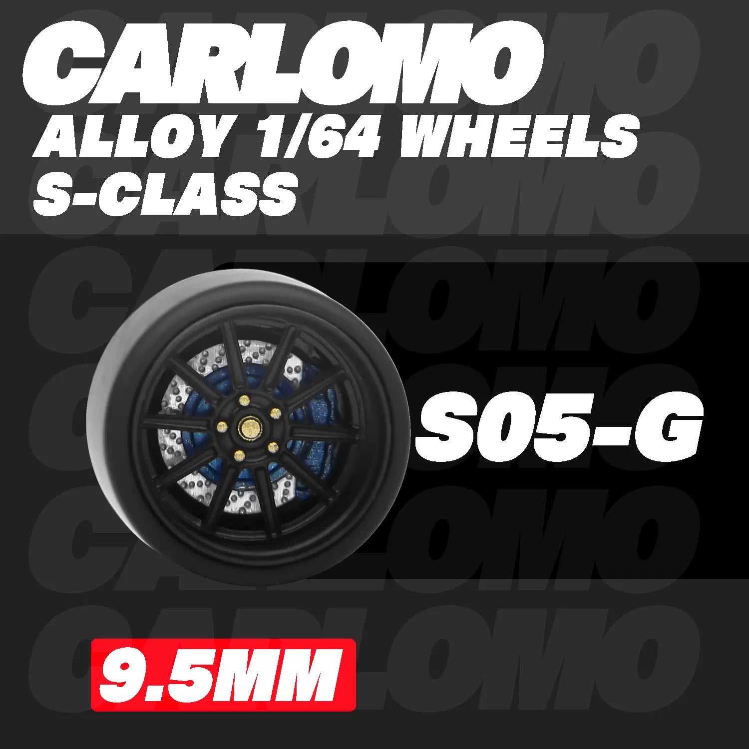 [CARLOMO] 1/64 Alloy Wheels with Brake Calipers