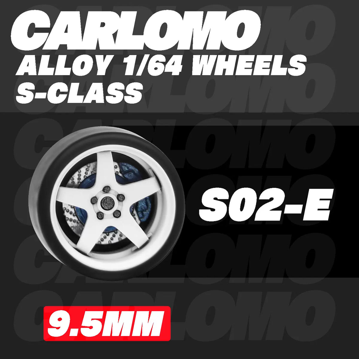 [CARLOMO] 1/64 Alloy Wheels with Brake Calipers - Toy Space Diecast Online Store Singapore