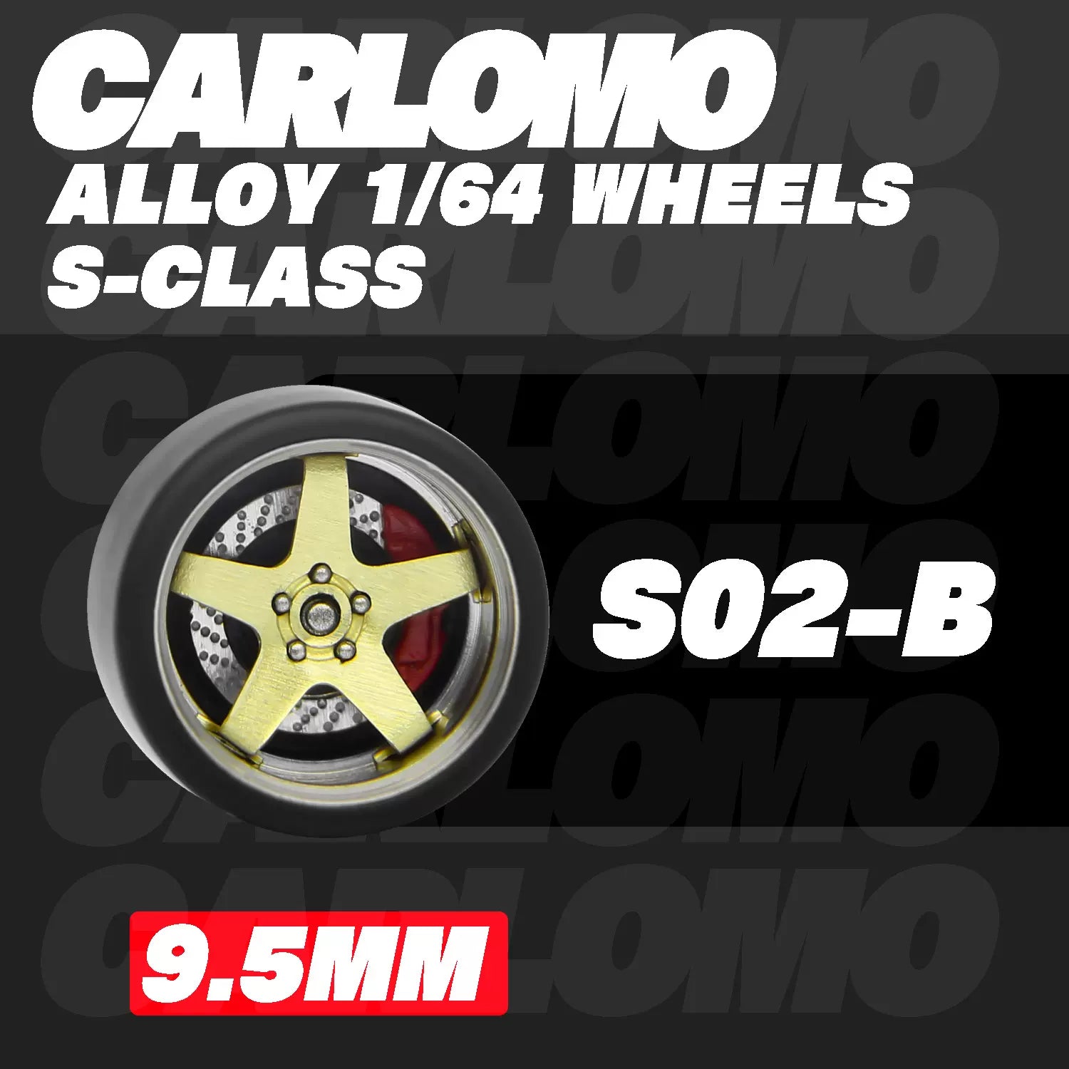 [CARLOMO] 1/64 Alloy Wheels with Brake Calipers