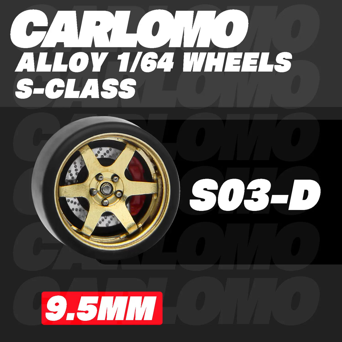 [CARLOMO] 1/64 Alloy Wheels with Brake Calipers - Toy Space Diecast Online Store Singapore