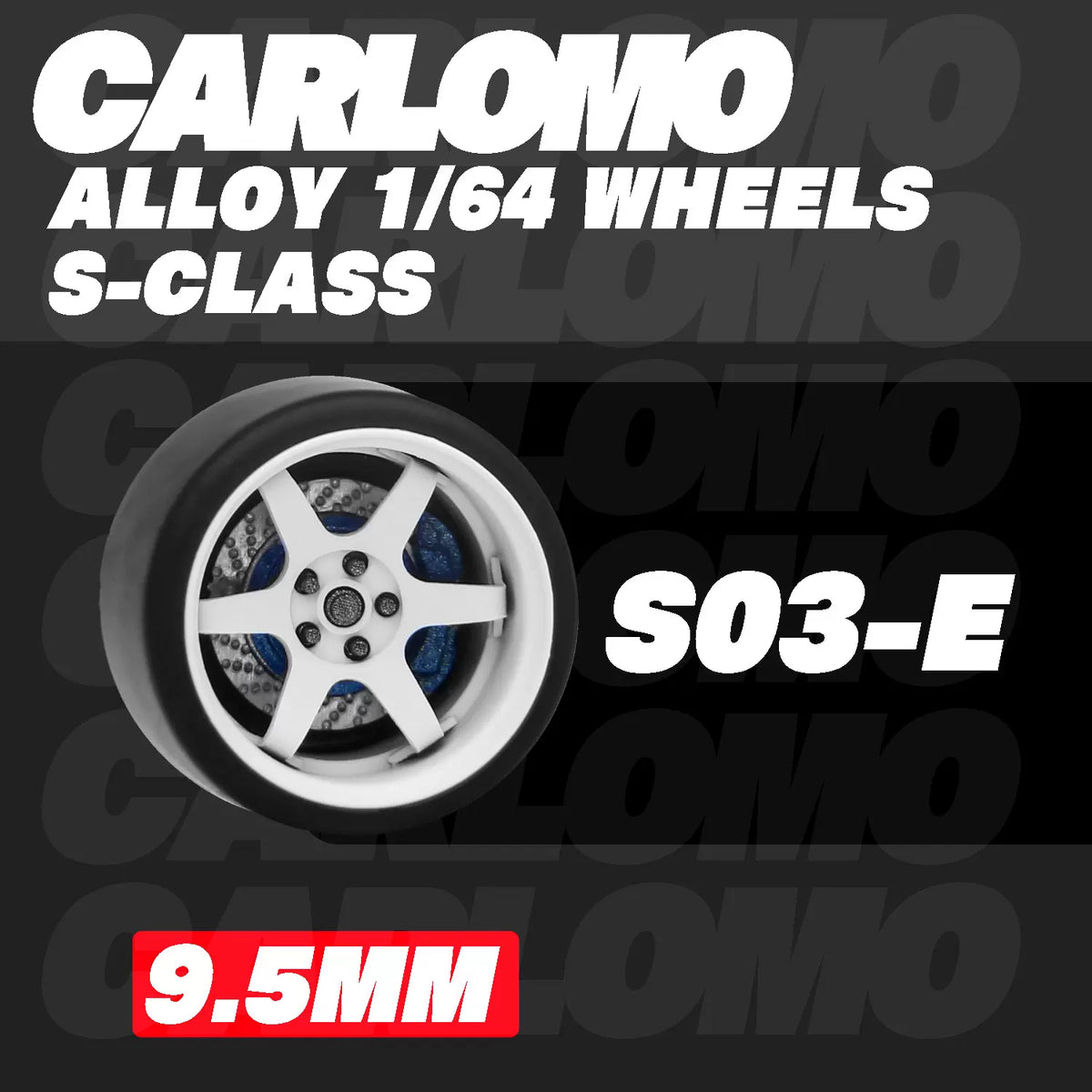 [CARLOMO] 1/64 Alloy Wheels with Brake Calipers - Toy Space Diecast Online Store Singapore